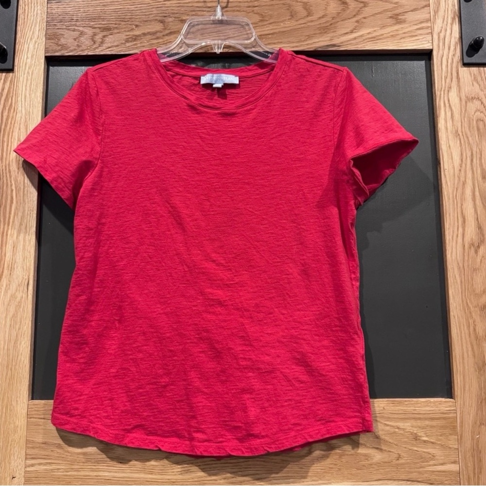 Antonio Melani Red Short Sleeve Crew Neck Tee Size M